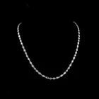 LAB-GROWN 9.61 CARAT MIX E-F-VS1 DIAMOND 14K WG STATION LINE TENNIS NECKLACE: LAB-GROWN 9.61 CARAT MIX E-F-VS1 DIAMOND 14K WG STATION LINE TENNIS NECKLACE Title: High-quality Brand-New Echo Friendly Elegant Lab-Grown 9.61 Carat MIX E-F-VS1 Diamond 14K White Gold Station Line Te