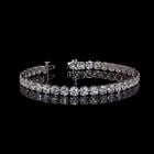 LAB-GROWN 13.90 CARAT ROUND E-VVS2 DIAMOND 14K WG TENNIS BRACELET: LAB-GROWN 13.90 CARAT ROUND E-VVS2 DIAMOND 14K WG TENNIS BRACELET Lab-Grown 13.90 Carat Round E-VVS2 Diamond 14K White Gold Tennis Bracelet Details Department Unisex Adults Main Stone No Stone Metal W