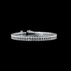 LAB-GROWN 5.09 CARAT ROUND E-F-VS DIAMOND SILVER TENNIS BRACELET: LAB-GROWN 5.09 CARAT ROUND E-F-VS DIAMOND SILVER TENNIS BRACELET Title: High-quality Brand-New Echo Friendly Elegant Lab-Grown 5.09 Carat Round E-F-VS Diamond Silver Tennis Bracelet Video Link: Watch 