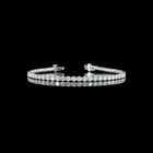LAB-GROWN 4.99 CARAT ROUND E-F-VS DIAMOND 14K WHITE GOLD TENNIS BRACELET: LAB-GROWN 4.99 CARAT ROUND E-F-VS DIAMOND 14K WHITE GOLD TENNIS BRACELET Title: High-quality Brand-New Echo Friendly Elegant Lab-Grown 4.99 Carat Round E-F-VS Diamond 14K White Gold Tennis Bracelet Vi