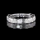 LAB-GROWN 2.97 CARAT EMERALD E-VVS2 DIAMOND 14K WHITE GOLD HALF ETERNITY ETERNIT: LAB-GROWN 2.97 CARAT EMERALD E-VVS2 DIAMOND 14K WHITE GOLD HALF ETERNITY ETERNIT PRODUCT DESCRIPTION Title: High-quality Brand-New Echo Friendly Elegant Lab-Grown 2.97 Carat Emerald E-VVS2 Diamond 14K