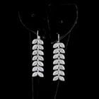 LAB-GROWN 3.34 CARAT MARQUISE E-F-VS DIAMOND 14K WHITE GOLD HANGING EARRINGS: LAB-GROWN 3.34 CARAT MARQUISE E-F-VS DIAMOND 14K WHITE GOLD HANGING EARRINGS Title: High-quality Brand-New Echo Friendly Elegant Lab-Grown 3.34 Carat Marquise E-F-VS Diamond 14K White Gold Hanging Ear