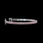 LAB-GROWN 1.58 CARAT ROUND FANCY VIVID-VS2 DIAMOND 14K WHITE GOLD TENNIS BRACELE: LAB-GROWN 1.58 CARAT ROUND FANCY VIVID-VS2 DIAMOND 14K WHITE GOLD TENNIS BRACELE Title: High-quality Brand-New Echo Friendly Elegant Lab-Grown 1.58 Carat Round Fancy Vivid-VS2 Diamond 14K White Gold T