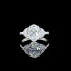LAB-GROWN 2.95 CARAT OVAL G-VS1 DIAMOND 14K WHITE GOLD 3 STONES RING: LAB-GROWN 2.95 CARAT OVAL G-VS1 DIAMOND 14K WHITE GOLD 3 STONES RING PRODUCT DESCRIPTION Title: High-quality Brand-New Echo Friendly Elegant Lab-Grown 2.95 Carat Oval G-VS1 Diamond 14K White Gold 3 St