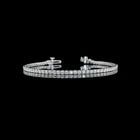 LAB-GROWN 3.11 CARAT ROUND E-F-VS2 DIAMOND 14K WHITE GOLD TENNIS BRACELET: LAB-GROWN 3.11 CARAT ROUND E-F-VS2 DIAMOND 14K WHITE GOLD TENNIS BRACELET Title: High-quality Brand-New Echo Friendly Elegant Lab-Grown 3.11 Carat Round E-F-VS2 Diamond 14K White Gold Tennis Bracelet 