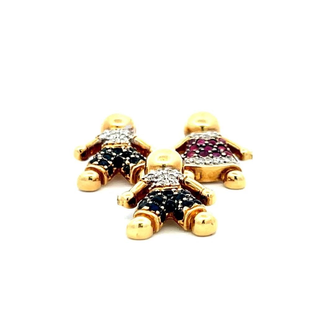 0.44 CARAT ROUND DIAMOND 0.51 CARAT SAPPHIRE AND RUBY 18K YELLOW GOLD PENDANT: 0.44 CARAT ROUND DIAMOND 0.51 CARAT SAPPHIRE AND RUBY 18K YELLOW GOLD PENDANT PRODUCT DESCRIPTION Title: 0.44 Carat Round Brilliant G VS Diamond 0.36 Carat Round Brilliant Sapphire 0.15 Carat Round Br