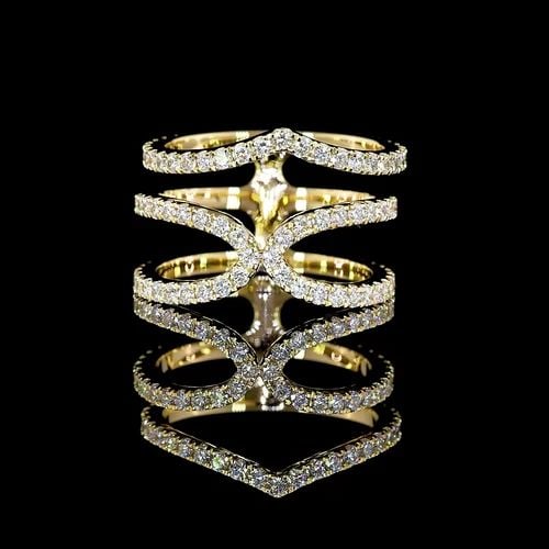 LAB-GROWN 1.62 CARAT ROUND E-F-VS2 DIAMOND 14K YELLOW GOLD ETERNITY BAND: LAB-GROWN 1.62 CARAT ROUND E-F-VS2 DIAMOND 14K YELLOW GOLD ETERNITY BAND Title: High-quality Brand-New Echo Friendly Elegant Lab-Grown 1.62 Carat Round E-F-VS2 Diamond 14K Yellow Gold Eternity Band Vi