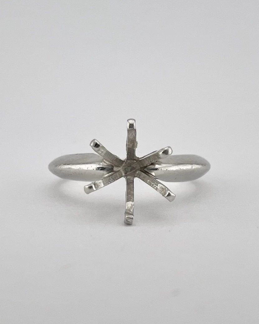 950 PLATINUM SEMI-MOUNT HOLDS 1.00CT DIAMOND ENGAGEMENT 6 PRONG RING MOUNTING: 950 PLATINUM SEMI-MOUNT HOLDS 1.00CT DIAMOND ENGAGEMENT 6 PRONG RING MOUNTING Antique 950 Platinum Semi-Mount Holds 1.00ct Diamond Engagement 6 Prong Ring Mounting Ring is a Engagement Ring Mounting W