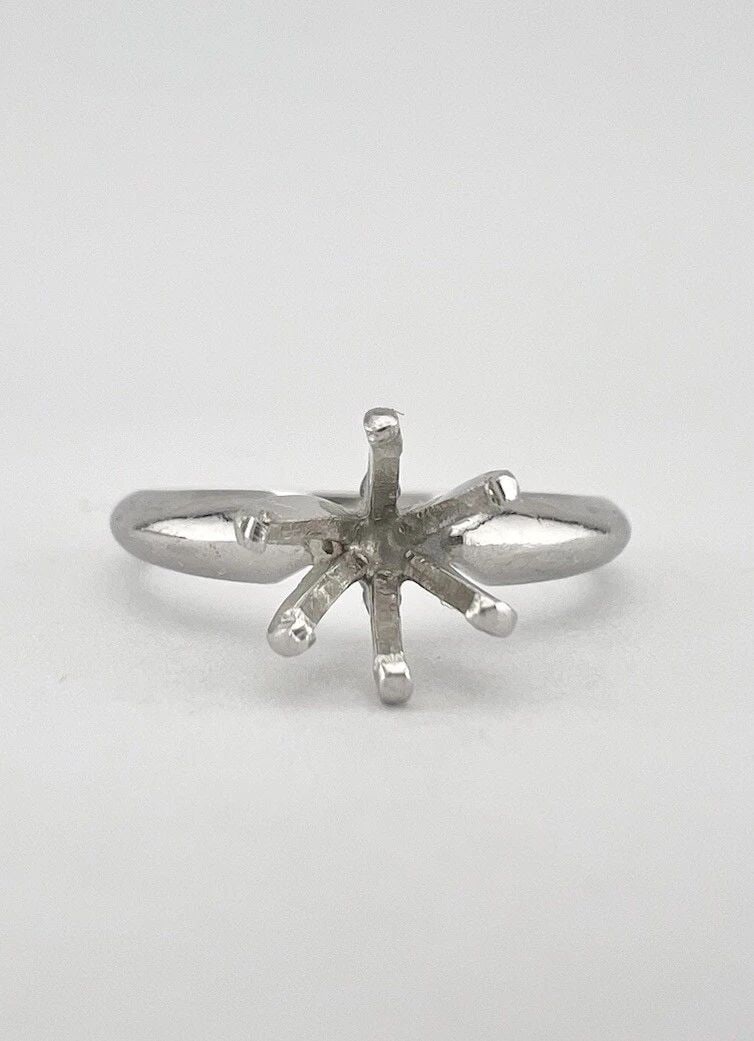 PLATINUM SEMI-MOUNT HOLDS .75CT-1.00CT DIAMOND ENGAGEMENT 6 PRONG RING MOUNTING: PLATINUM SEMI-MOUNT HOLDS .75CT-1.00CT DIAMOND ENGAGEMENT 6 PRONG RING MOUNTING Platinum Semi-Mount Holds .75ct-1.00ct Diamond Engagement 6 Prong Ring Mounting Ring is a Engagement Ring Mounting With 
