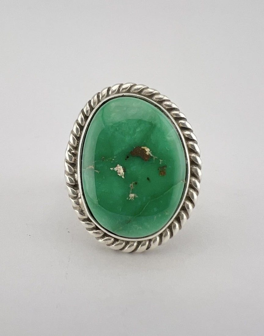 VINTAGE NAVAJO STERLING SILVER NATURAL FOX TURQUOISE TWIST TRIPLE SHANK RING: VINTAGE NAVAJO STERLING SILVER NATURAL FOX TURQUOISE TWIST TRIPLE SHANK RING Vintage Navajo Sterling Silver Natural Fox Turquoise Twist Triple Shank Ring Ring Size: 8 - Can Be Re Sized Weight is 9.8 G