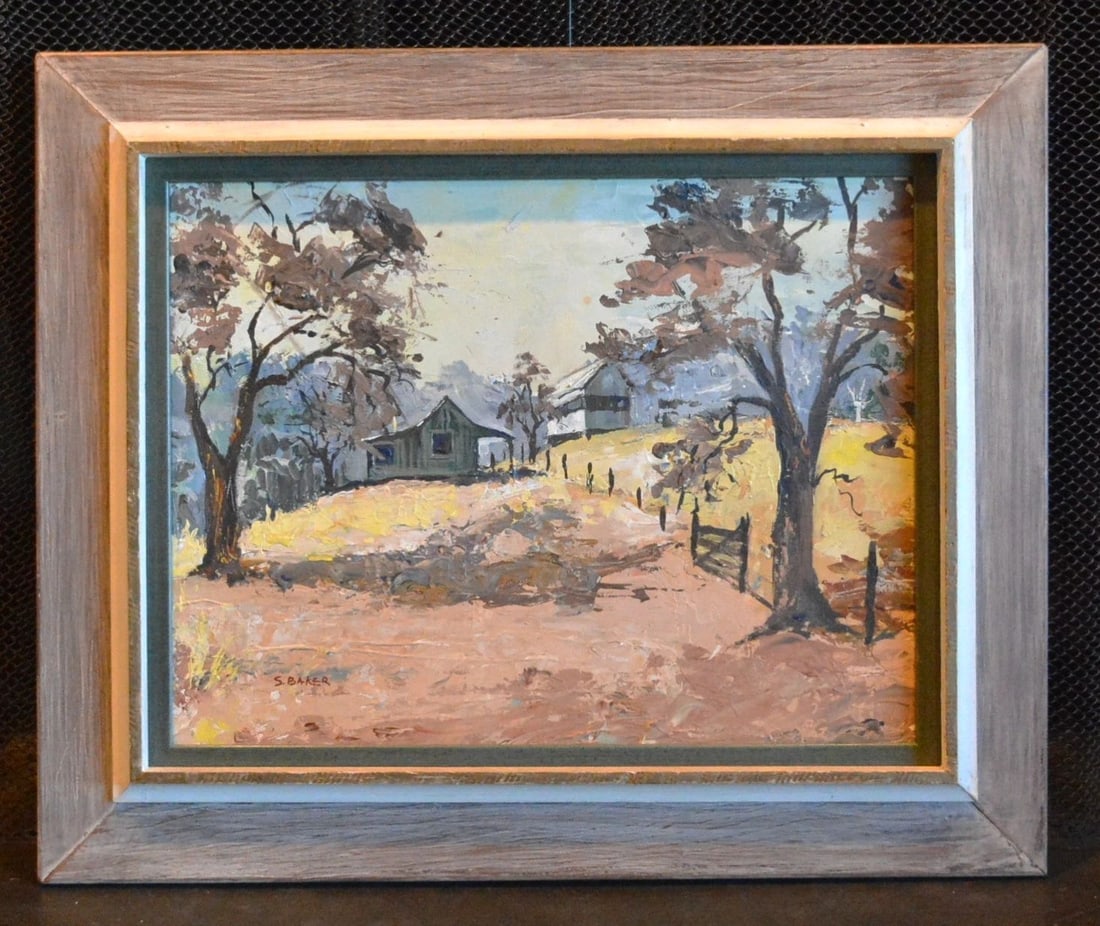 SUZANNE BAKER (1939-) LANDSCAPE OIL PAINTING - KLAMATH MEADOWS CALIFORNIA (1 of 1)
