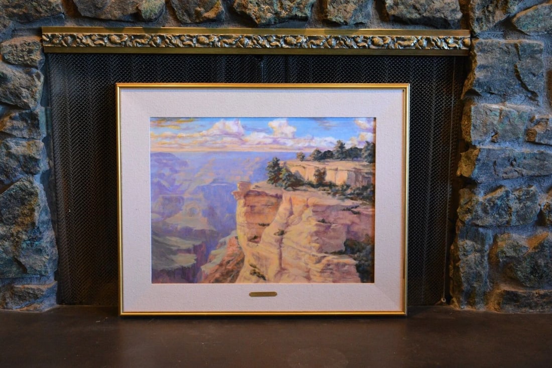 TOM WARD - LANDSCAPE OIL PAINTING - YAKI POINT SOUTH RIM - GRAND CANYON ARIZONA (1 of 2)