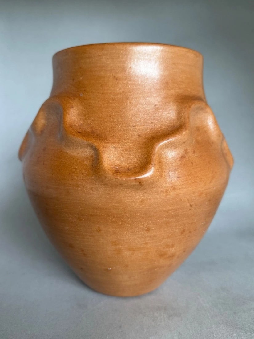 RARE MYRTLE CATA B. 1953 SAN JUAN PUEBLO OLLA POT 7 3/4" (1 of 2)