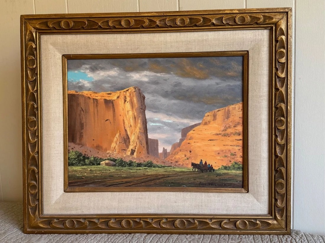 "TIMELERS LAND" CANYON DE CHELLY, AZ BY JUNE WAGONER OIL PAINTING (1 of 2)