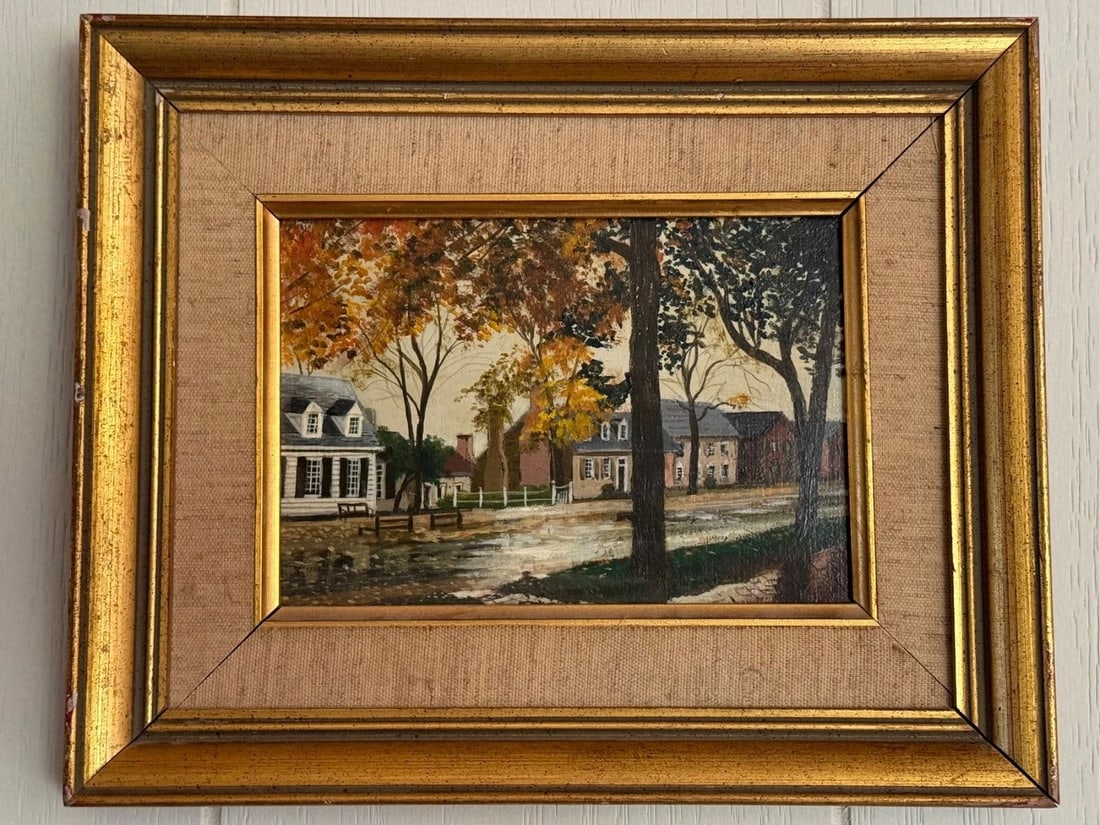 HARL NOBLES PAINTING CALIFORNIA 1972 CITY SCAPE (1 of 2)