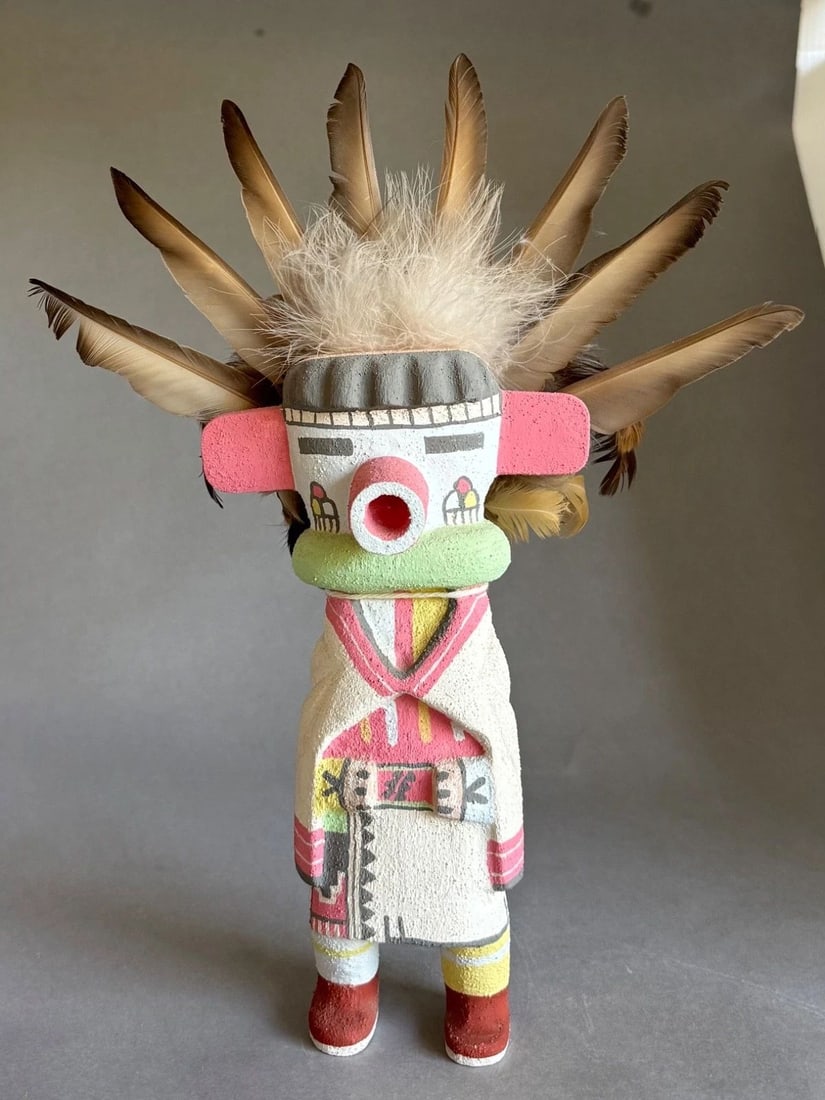 RARE CHESTER POLEYESTEWA HOPI MORNING KACHINA SIGNED (1 of 2)