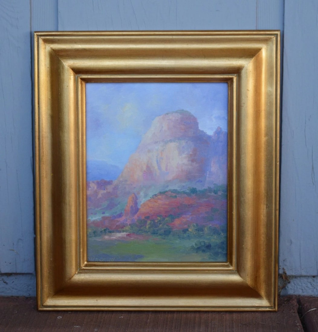 DAVID HASKELL - LANDSCAPE OIL PAINTING "FAIRWAY VIEW" SEDONA AZ RED ROCKS - 2005 (1 of 2)