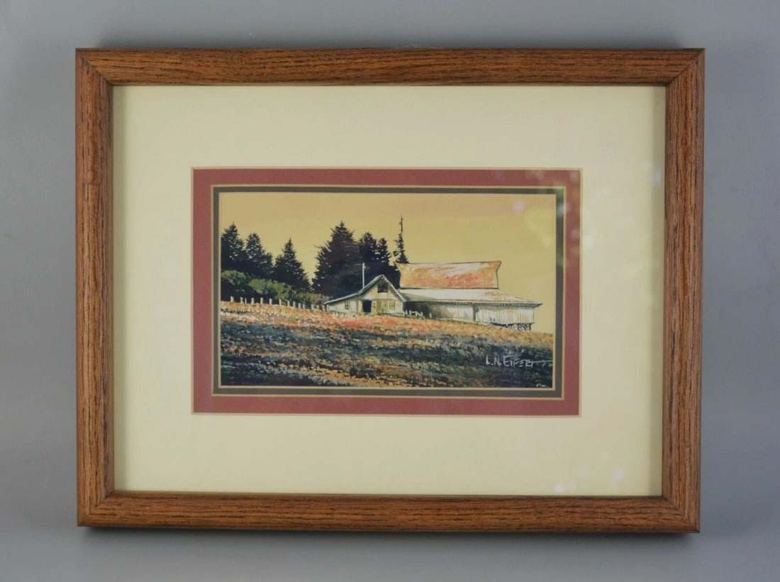 LARRY EIFERT - ORIGINAL RURAL LANDSCAPE PAINTING OLD BARN - FERNDALE CALIFORNIA (1 of 2)