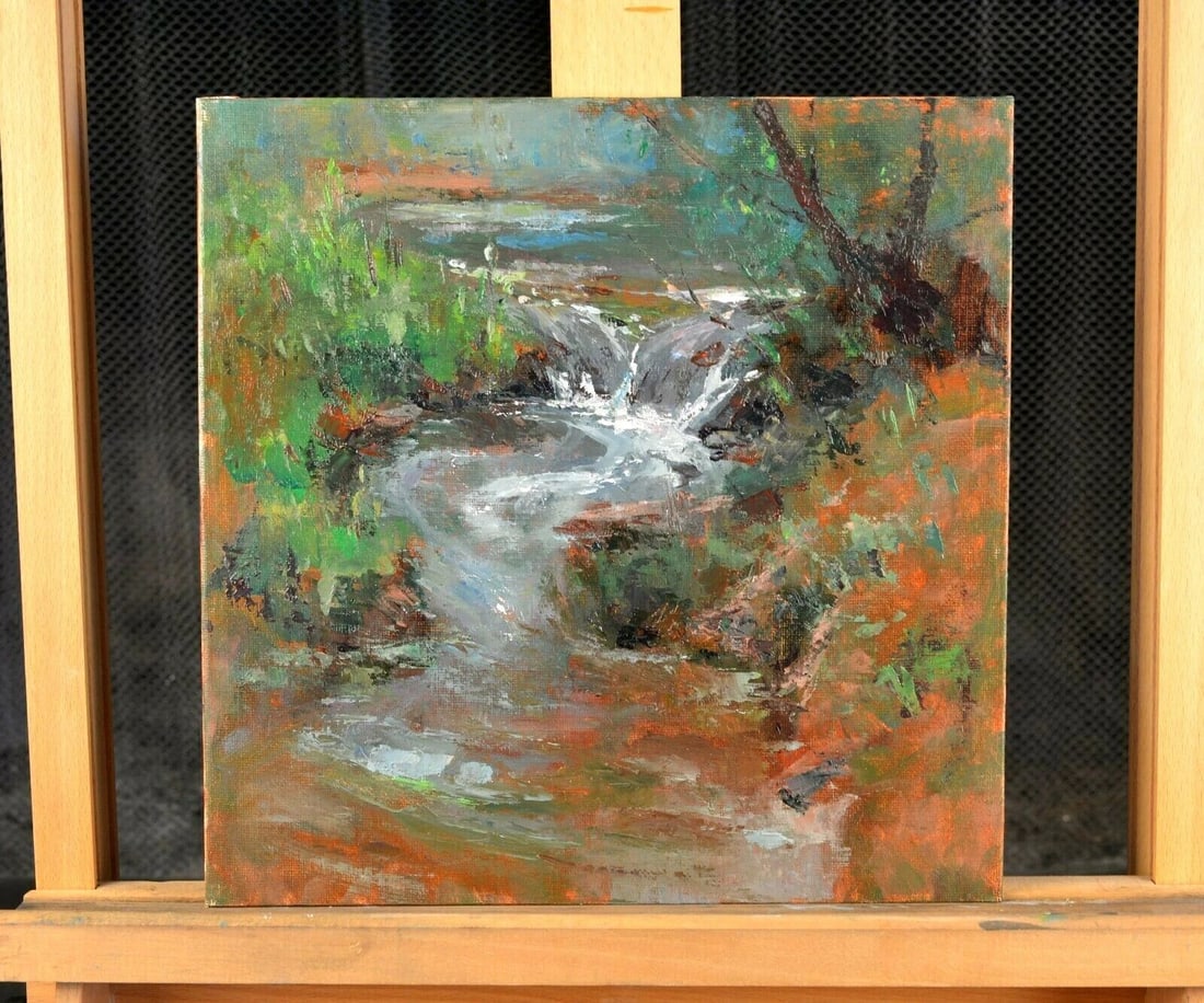 MICHAEL C. JOHNSON - IMPRESSIONIST PLEIN AIRE PAINTING OAK CREEK SEDONA AZ (1 of 2)