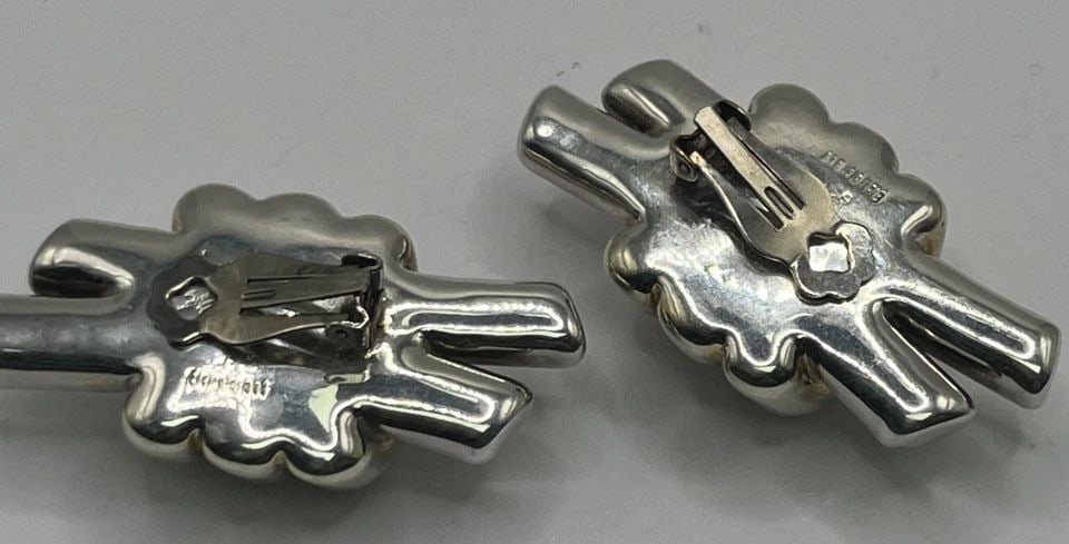 STERLING SILVER HOLLOW CLIP ON DROP EARRINGS: STERLING SILVER HOLLOW CLIP ON DROP EARRINGS STERLING SILVER HOLLOW CLIP ON DROP EARRINGS This product is a pair of elegant Sterling Silver Hollow Clip On Drop Earrings. The earrings are made of high-