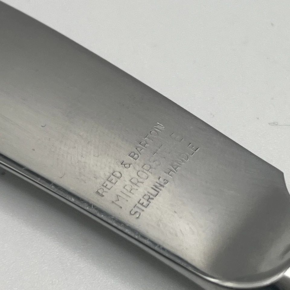 BURGUNDY BY REED AND BARTON BUTTER KNIFE/SPREADER: BURGUNDY BY REED AND BARTON BUTTER KNIFE/SPREADER BURGUNDY BY REED AND BARTON BUTTER KNIFE/SPREADER This elegant knife/spreader is a must-have for any collector of Reed & Barton's sterling silver (.92