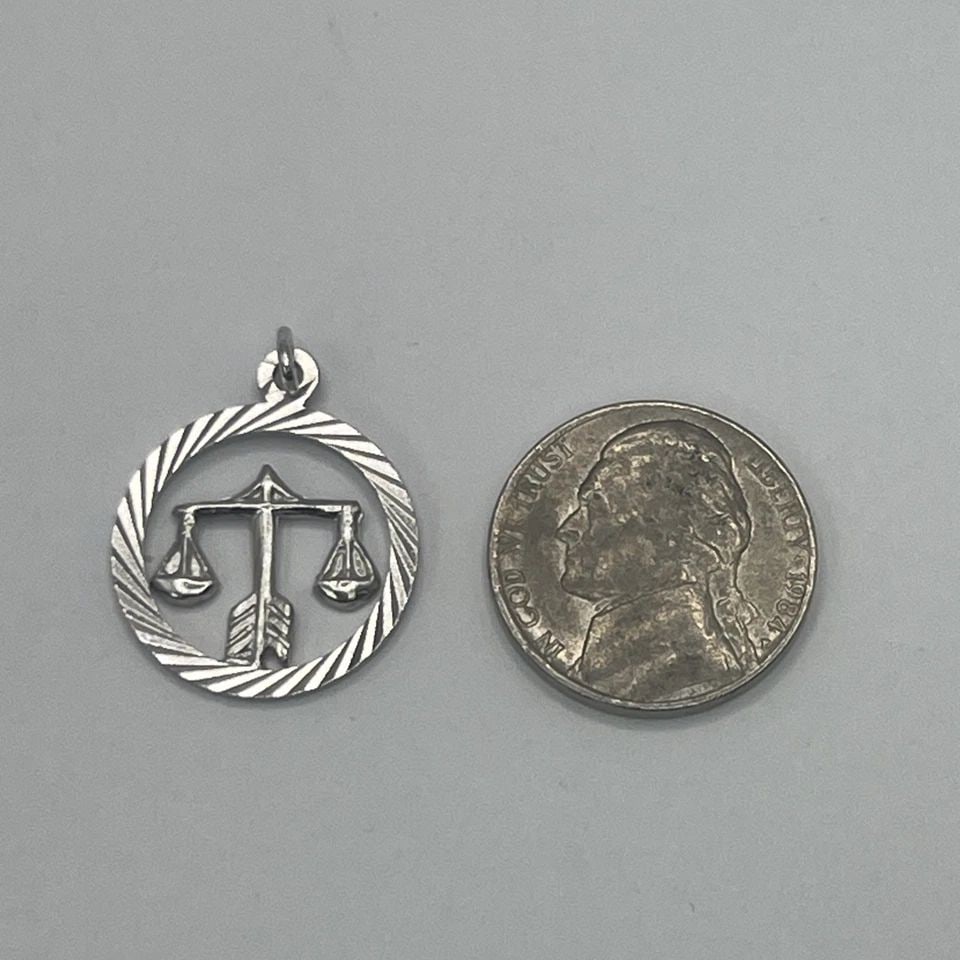 LIBRA STERLING SILVER CHARM - 2