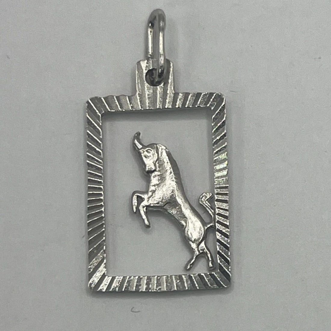 TAURUS STERLING SILVER CHARM (1 of 1)