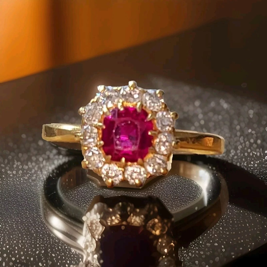Victorian Tiffany & Co 18K Yellow Gold 0.78ct.Natural Burma Untreated Ruby GIA: VICTORIAN TIFFANY & CO 18K YELLOW GOLD 0.78CT.NATURAL BURMA UNTREATED RUBY GIA This stunning ring from Tiffany & Co. is a true antique piece from the Victorian era. It features a beautiful 0.78ct natu
