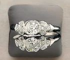 Platinum Vintage Filigree Engagement Ring 0.52ct. Natural Old Mine Cut Diamond: PLATINUM VINTAGE FILIGREE ENGAGEMENT RING 0.52CT. NATURAL OLD MINE CUT DIAMOND Gorgeous platinum Engagement ring filigree art deco natural old mine cut Diamond circ 1920's center set natural old mine 