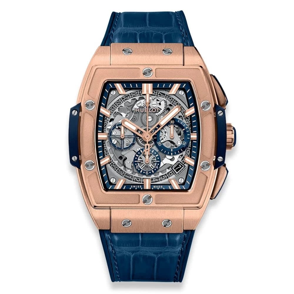 New Hublot Spirit of Big Bang 18K King Gold 42 mm Watch 641.OX.7180.LR: NEW HUBLOT SPIRIT OF BIG BANG 18K KING GOLD 42 MM WATCH 641.OX.7180.LR