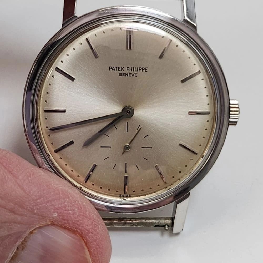 Very Rare Patek Philippe Calatrava 35 mm Steel Automatic Watch 3466 Circa 1960 (1 of 2)