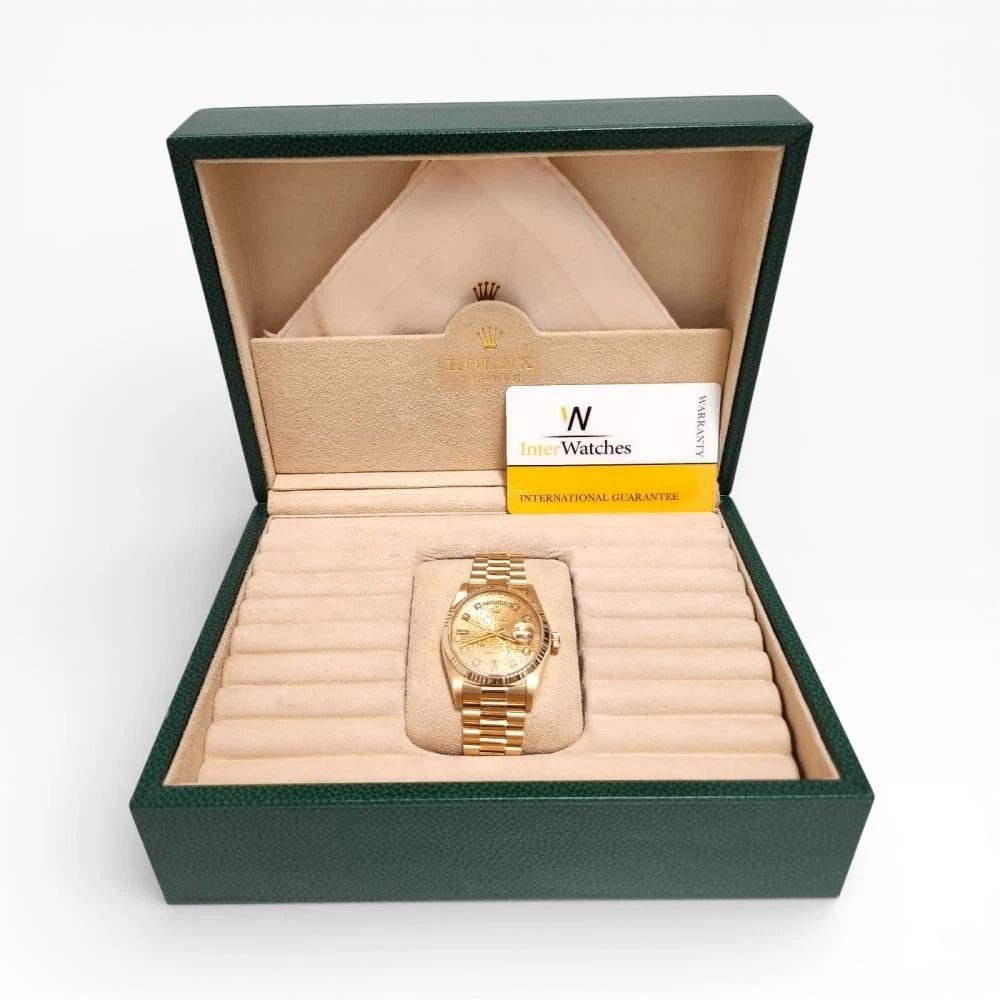 W/Box Rolex Day Date 36 mm 18K Yellow Gold President Automatic Watch 18038 1979 (1 of 2)