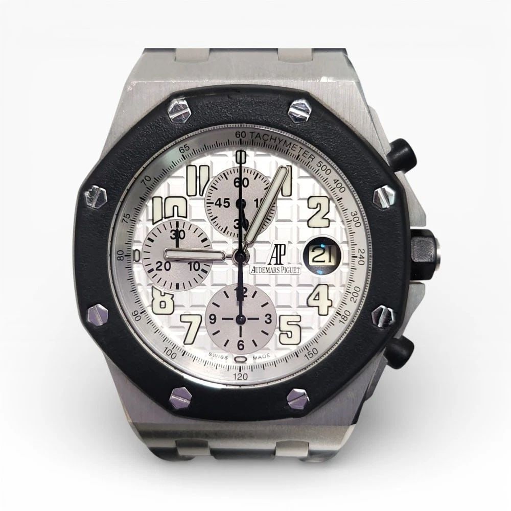 Audemars Piguet Royal Oak Offshore Silver Dial Rubber Watch 25940SK.OO.D002CA.02 (1 of 2)