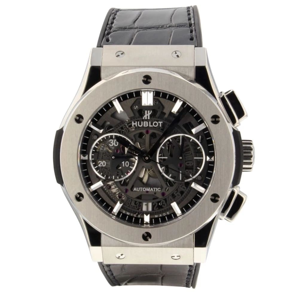 NEW Hublot Classic Fusion Aero Chronograph Titanium Mens Watch 525.NX.0170.LR: NEW HUBLOT CLASSIC FUSION AERO CHRONOGRAPH TITANIUM MENS WATCH 525.NX.0170.LR