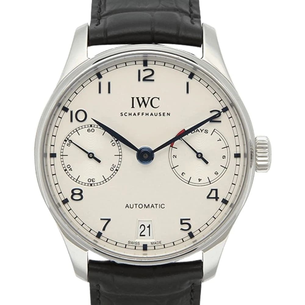 NEW IWC Portugieser Automatic 7 Day Power Reserve Stainless Steel Watch IW500705 (1 of 2)