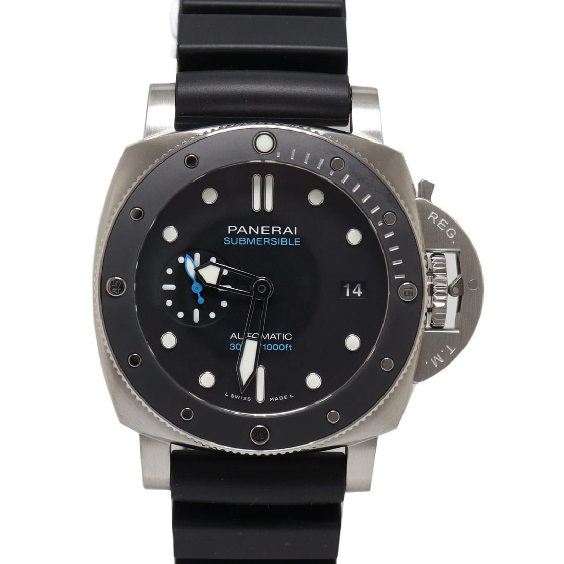 New Panerai Submersible Stainless Steel Automatic Self Winding Watch PAM02683: NEW PANERAI SUBMERSIBLE STAINLESS STEEL AUTOMATIC SELF WINDING WATCH PAM02683