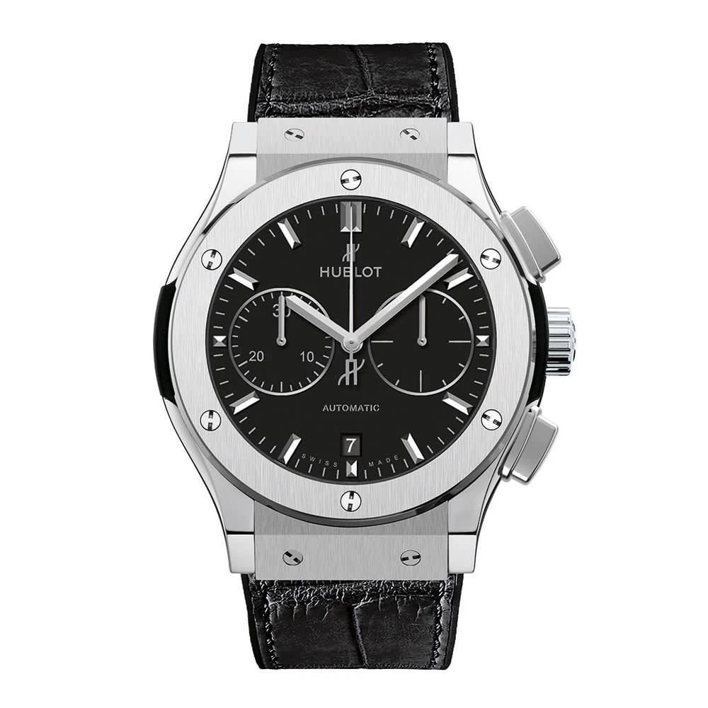 New Hublot Classic Fusion Titanium 45 mm Black Automatic Watch 521.NX.1171.LR (1 of 2)