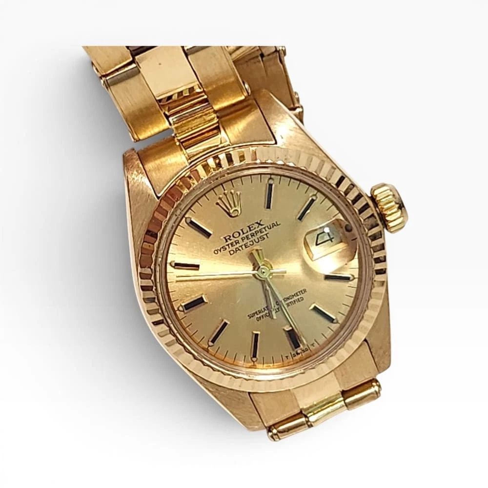 W/Box Rolex Ladies Datejust 26mm 18K Yellow Gold Automatic Watch 6917 Circa 1979 (1 of 2)