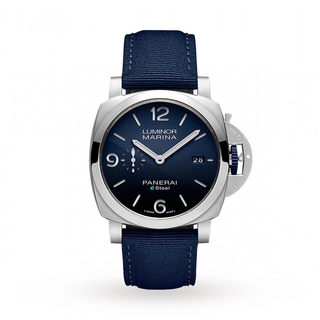 New Panerai Luminor Marina ESteel eSteel Automatic Self Winding Watch PAM01157: NEW PANERAI LUMINOR MARINA ESTEEL ESTEEL AUTOMATIC SELF WINDING WATCH PAM01157