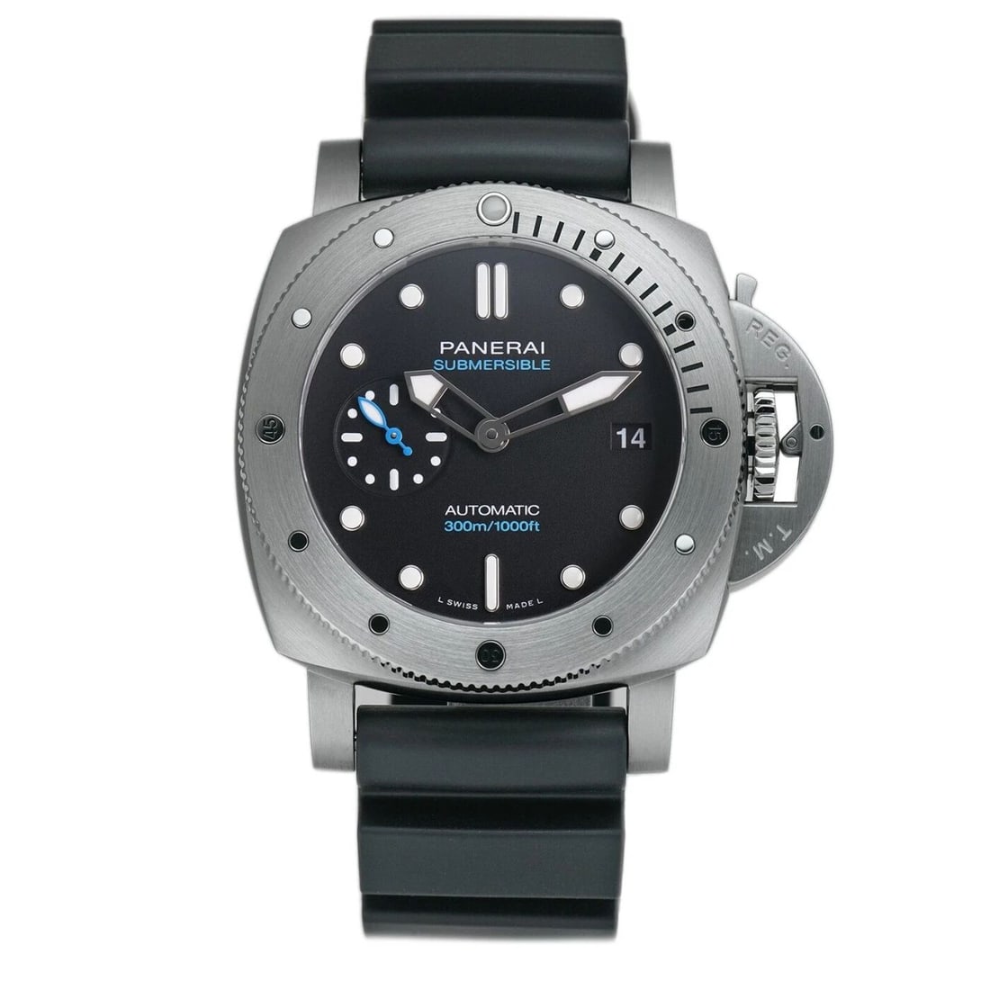 New Panerai Submersible Stainless Steel Automatic Self Wind Watch PAM02973: NEW PANERAI SUBMERSIBLE STAINLESS STEEL AUTOMATIC SELF WIND WATCH PAM02973