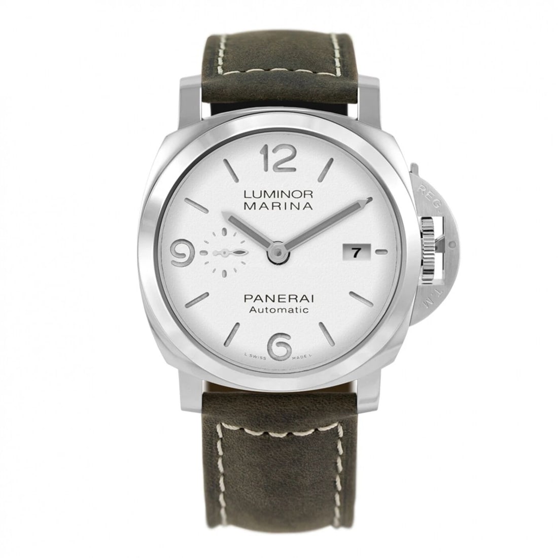 New Panerai Luminor Marina Stainless Steel 44 mm White Watch PAM01314: NEW PANERAI LUMINOR MARINA STAINLESS STEEL 44 MM WHITE WATCH PAM01314