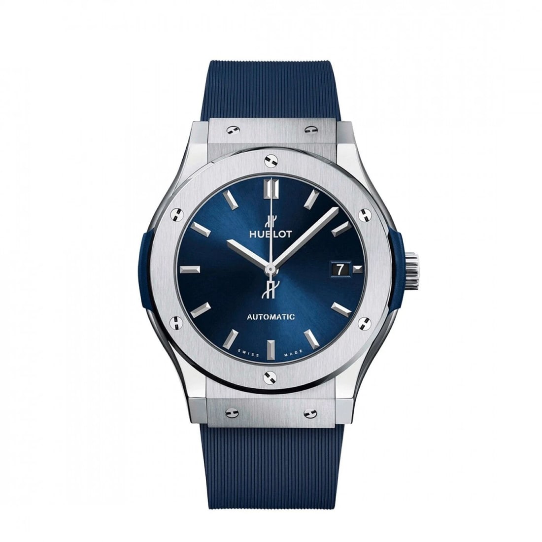 New Hublot Classic Fusion Titanium Automatic 45 mm Blue Watch 511.NX.7170.RX: NEW HUBLOT CLASSIC FUSION TITANIUM AUTOMATIC 45 MM BLUE WATCH 511.NX.7170.RX