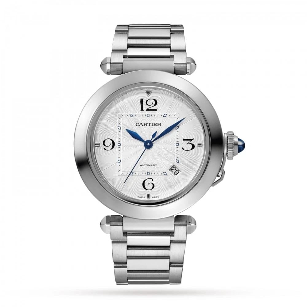 NEW Cartier Pasha de Cartier 41 mm Steel Automatic Watch WSPA0009 Complete (1 of 2)