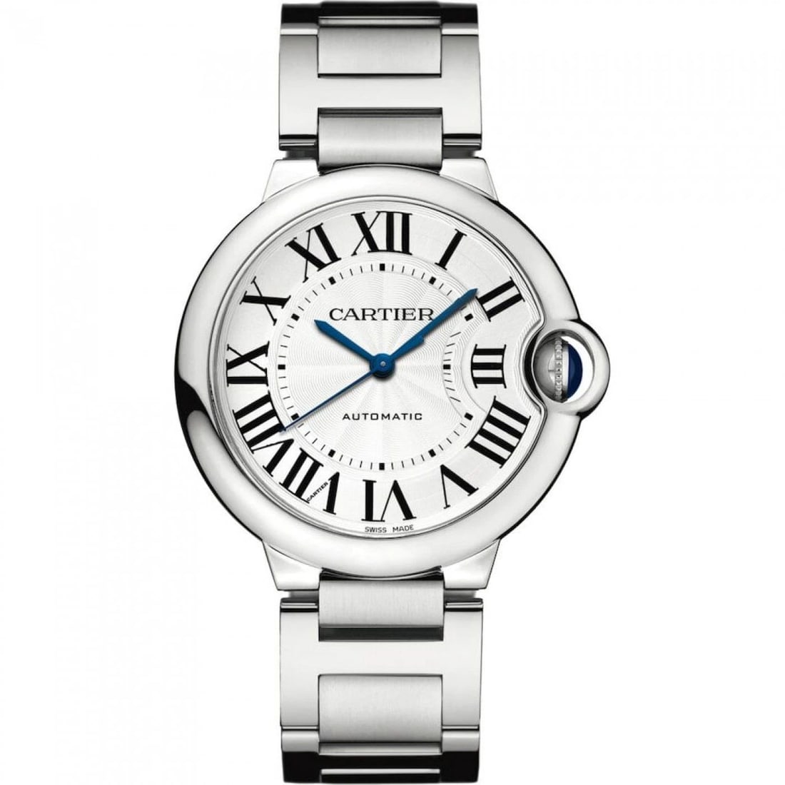 Cartier Ballon Bleu Stainless Steel Automatic 36 mm Silver Watch WSBB0048: CARTIER BALLON BLEU STAINLESS STEEL AUTOMATIC 36 MM SILVER WATCH WSBB0048