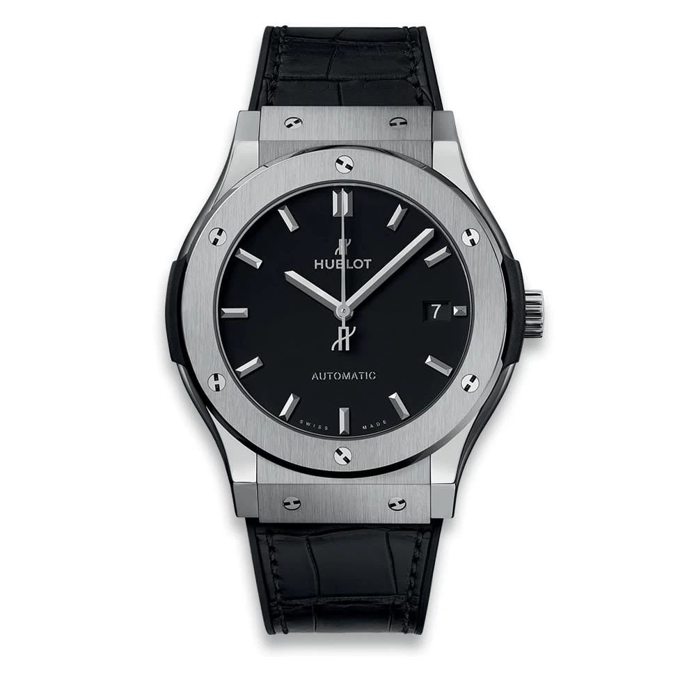 New Hublot Classic Fusion Titanium Titanium 45 mm Black Watch 511.NX.1171.LR (1 of 2)