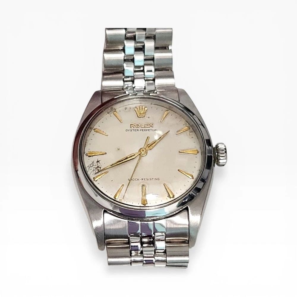 Vintage Rolex Pre Explorer 36mm Brevet Shock Resisting Steel Watch 6352: VINTAGE ROLEX PRE EXPLORER 36MM BREVET SHOCK RESISTING STEEL WATCH 6352