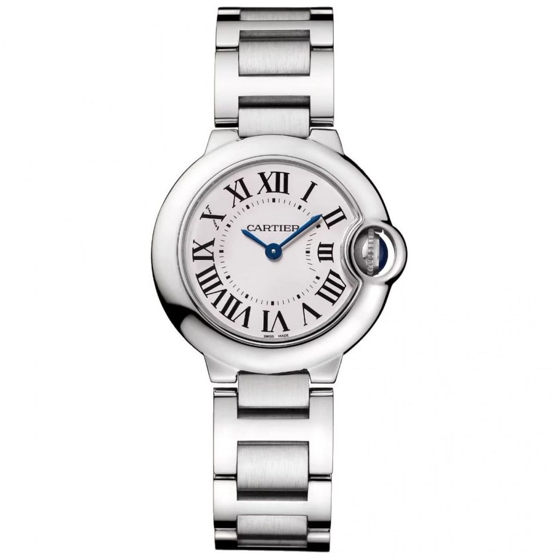 New Cartier Ballon Bleu Stainless Steel Quartz 28 mm Silver Watch WSBB0067: NEW CARTIER BALLON BLEU STAINLESS STEEL QUARTZ 28 MM SILVER WATCH WSBB0067