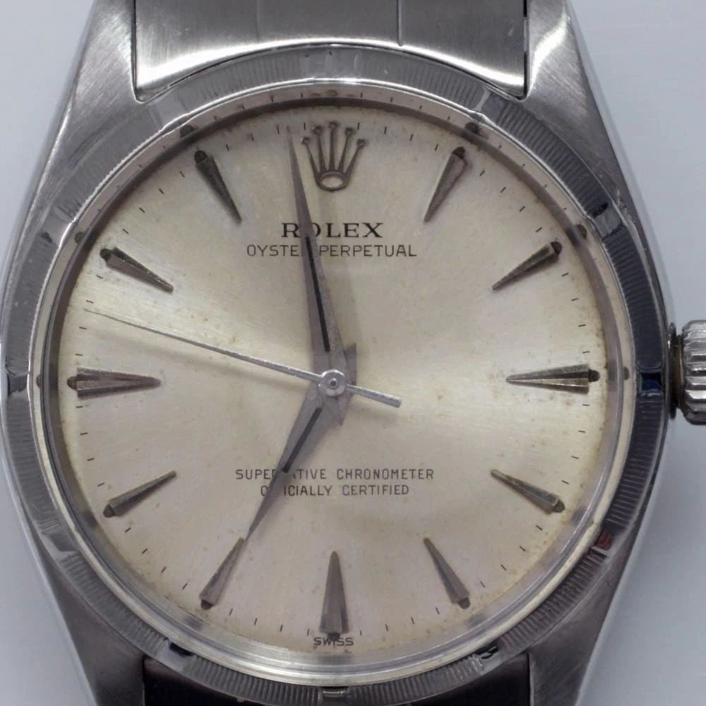 Vintage Rolex Oyster Perpetual 34 mm Steel Automatic Watch 1003 Circa 1976: VINTAGE ROLEX OYSTER PERPETUAL 34 MM STEEL AUTOMATIC WATCH 1003 CIRCA 1976