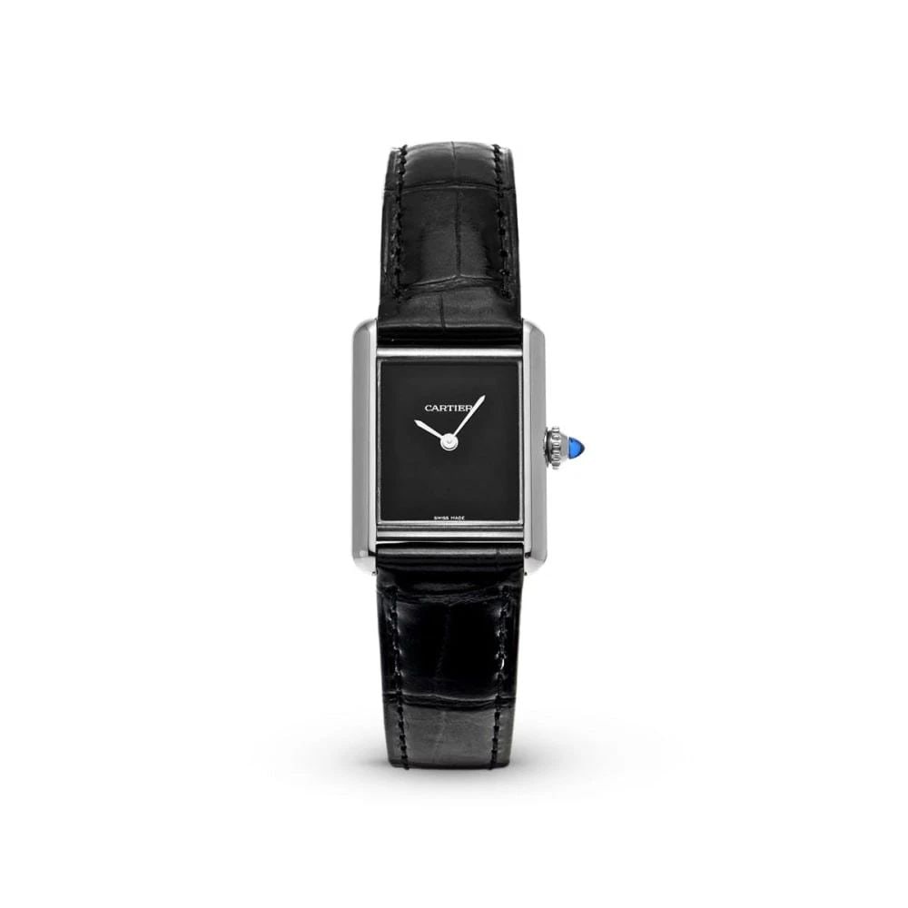 New Cartier Tank Must de Cartier Small Stainless Steel Quartz Watch WSTA0071: NEW CARTIER TANK MUST DE CARTIER SMALL STAINLESS STEEL QUARTZ WATCH WSTA0071
