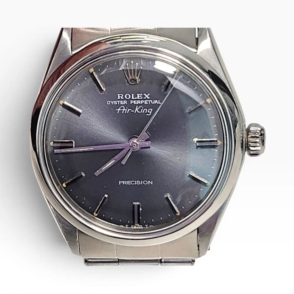 Rolex Air King Precision 34 mm Grey Dial Steel Automatic Watch 5500 Circa 1970 (1 of 2)
